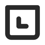 Arrow Bottom Left 4 Square SVG Icon